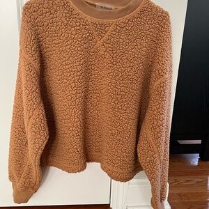 Cozy Brown Sherpa Sweater